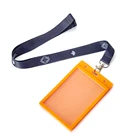 4MM Polyester Cord Lanyard 3In 1 Neck Outdoor clear Id Lanyard Id Badge Card Holder Logo Cable With Safty Buckle