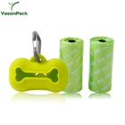 Black 100% Bio Epi Degradable Corn Statch Compostable Dog Pet Poop Waste Bags With Dispenser