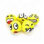 Sports Toy Ball Emoji Balls Wholesale Round Shape Pu Foam Stress Ball Cute Emoji Customized Foam Toy
