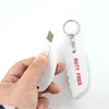 Customised Logo Plastic Knife Letter Cutter Keychain / Letter Opener Keyring