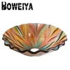 Colorful Flower Shape Wash Basin Models Price with Mirror