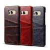 Genuine leather cow skin case with card slots for Samsung Galax y S8 S8 Plus