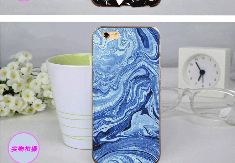 Color Printing Stone Case for Cell Phone With Marble for iphone 6 Cover Case