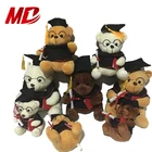 Wholesale Plush Soft Bear Graduation With Glasses For Souvenirs