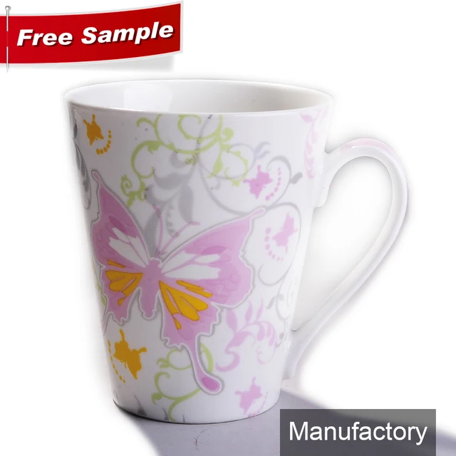 wholesale promotion bulk customized plain white ceramic milk mug