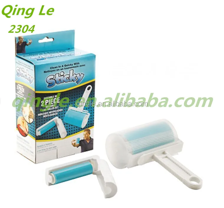 2 Pcs Sticky Washable Silicone Lint Roller,Mini Hair Roller With Cover Buy Lint Roller