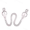 Slave sm Game Accessories Nipple Clamp with Chain Milk Breast Clips Shaking Stimulation Sex Female Erotic Products