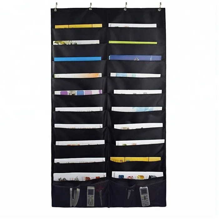 Over The Door Hanging Double File Organizer Wall Mount Fabric