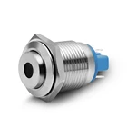 Miniature 12v illuminated hand switch valve push button