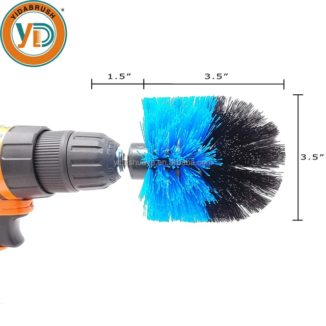 heavy scrubbing cone drill brush for cleaning