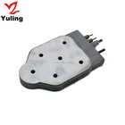 Electric iron heating element with temperature control