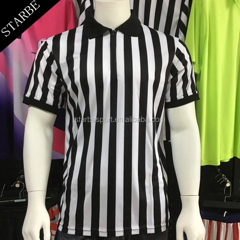 Custom Referee Shirts,Dry Fit Striped 