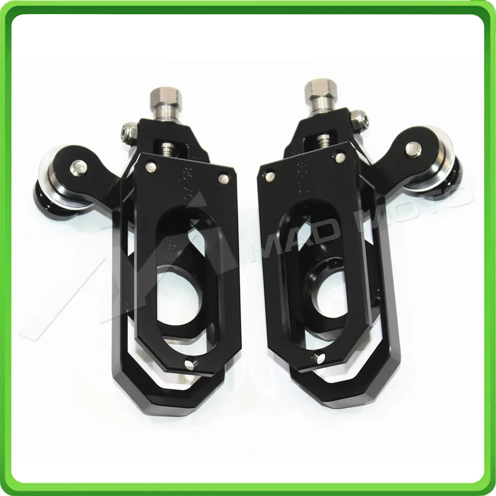 Motorcycle Chain Tensioner Adjuster with bobbins kit for Yamaha R6 YZF-R6 2011 2012 2013 2014 2015 2016 Black (5)