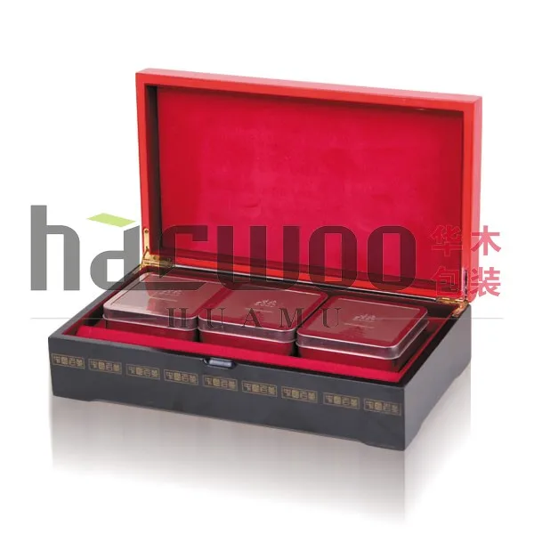 Exquisite wooden tea gift box ,wooden tea bottle case