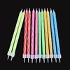 custom Exclusive Producing Paraffin Wave Wavy Line Spiral Colorful Birthday Cake Candles SR01-B01