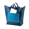 cheap 190t polyester shopping bag zip nylon foldable shopping bag best-selling mute-color 190t polyester fabric shopping bag