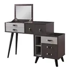 modern Melamine board mirrored dressing table with drawers