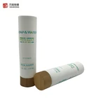Bamboo Screw Cap Design Empty Round Shape Plastic Tube 15 ml