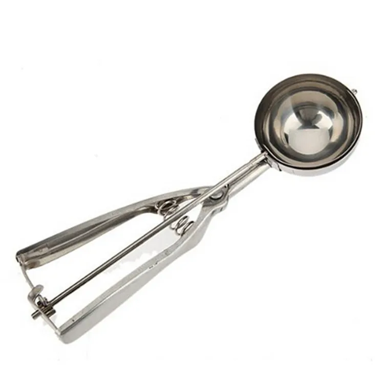3 Pcs Stainless Steel Ice Cream Scoop Practical Ice Cream Stacks Tools Eco-Friendly Small Middle Large Spoons