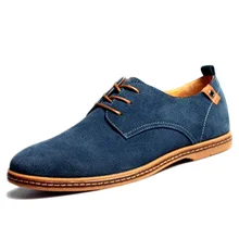 Plus size man shoe fashion lace up casual men leather shoes size 38-48