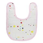 Hot Sale Triangle Feeding Saliva Towel Reversible Muslin Cotton Baby Bib