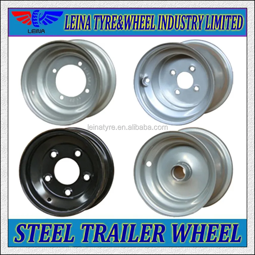 High quality steel trailer wheel 13x4.5 14x5.5 12x4.0