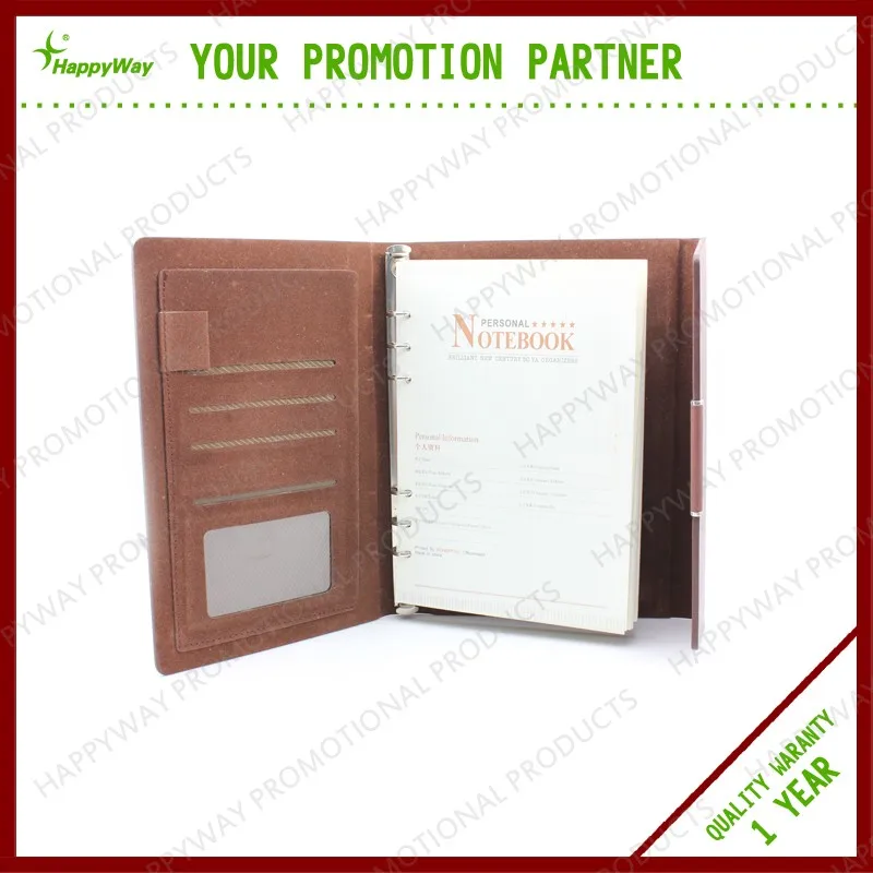 Business Three Fold Gray Color Notebook 0701020 MOQ 500PCS One Year Quality Warranty