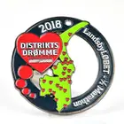 Custom bulk fun color marathon 5K running event finisher race metal sport medal with bottle opener