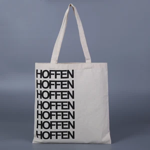 custom made shopping quality cotton gift canvas tote bag long