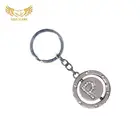Wholesale Top Metal Initial Paris Letters Cube Letter Keychain