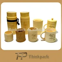 gift box drinking cup and saucer packaging 100% natural bamboo