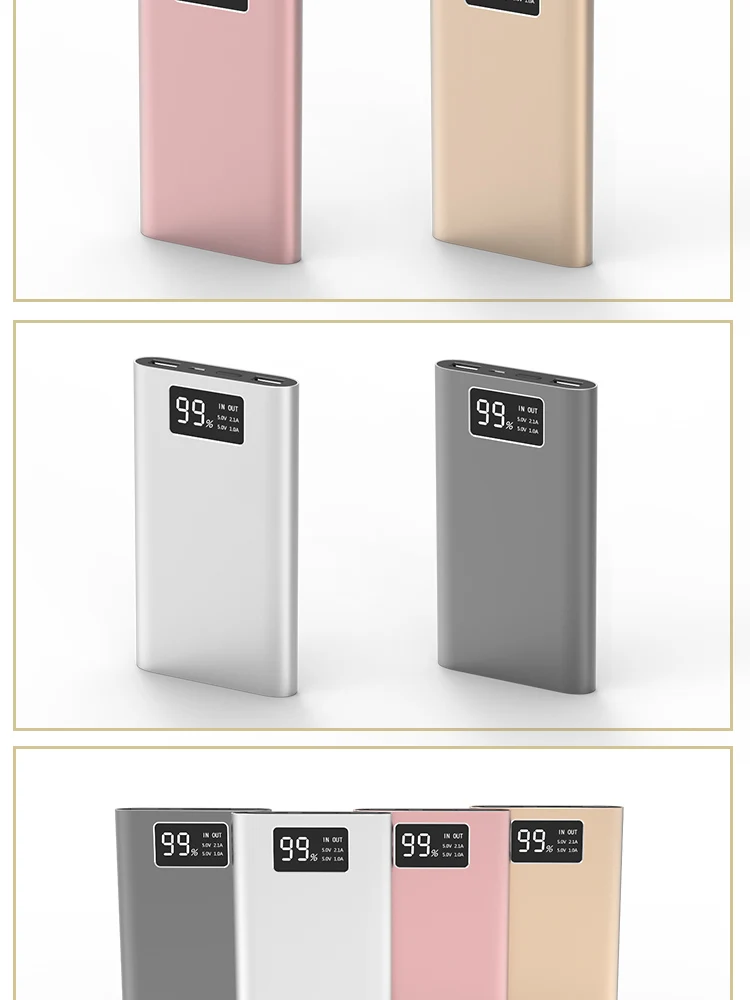 New Arrival ! slim Digital display power bank quickly charge 10000mah - ANKUX.COM