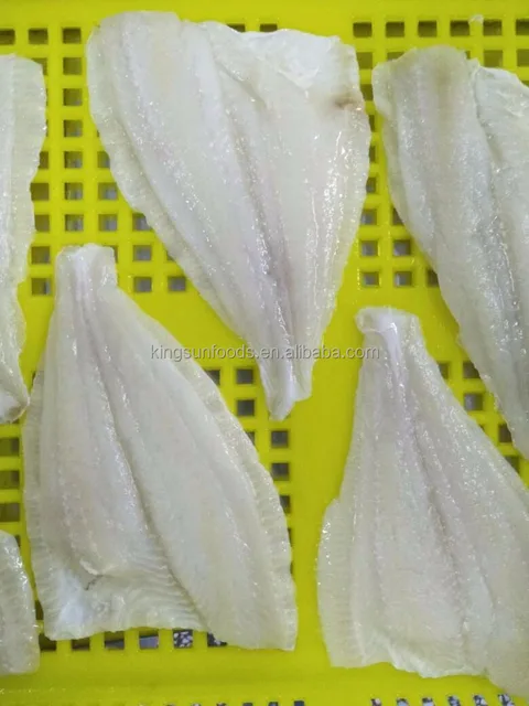 skin less frozen yellow fin sole fillet