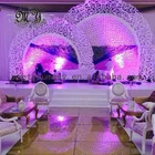 PVC plastic customized engraving hollowed out stage backdrop wedding decoration