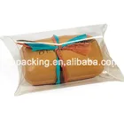 Foldable PET clear plastic pillow boxes with handle