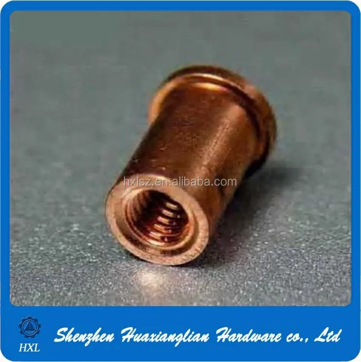 Rohs Copper Plated Steel Weld Standoff Stud Bolts With Internal Thread.jpg