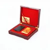 Hot sale Customized fancy double playing card gift wooden box