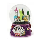 Poker chip Souvenirs LAS VEGAS city snow globe