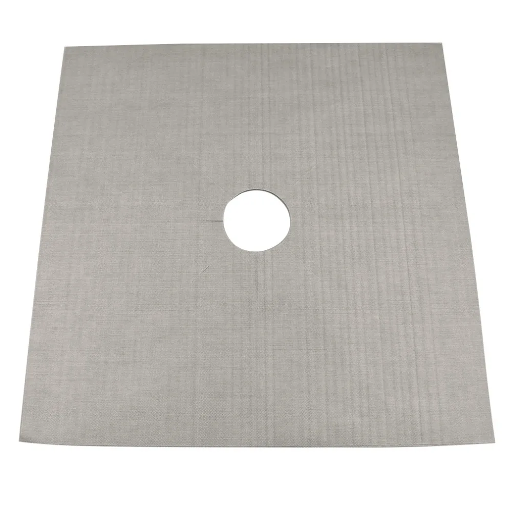 2016 Hot Sale Reusable Aluminum Foil 4pcs/lot Gas Stove Protectors Cover/Liner Reusable Non Stick Silicone Dishwasher Safe