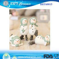 Christmas Resin Santa Claus Snowman Figurines