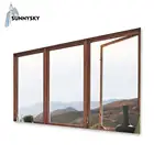 Sydney extra large insulated glass soundproof aluminum casement inswing window