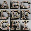 26 English Letters alphabet Rhinestones beads patches applique sew on beading applique clothes shoes bags decoration patch DIY