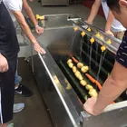 high quality automatic potato washing and peeling machine