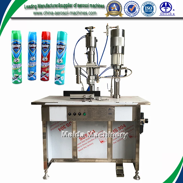 Semiautomatic Aerosol Filling Machine With One