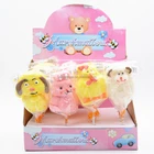 Marshmallow lollipop candy with cartoon marshmallow candy