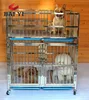 Good Quality 304 Stainless Steel Dog Show Cage With Plastic Floor and Bowl