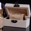 Pine wood one bottle essential oil packaging box perfume gift wood box