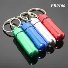 Best Selling Medicine Bottle Key Chain Easy Taken Mini Drug Case Keyring Random Colors 3D Bottle Shape Keychain Pill Box