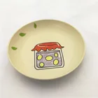 AnHui Green Healthy Printed Tableware Bamboo Fiber Unbreakable Dinnerware plate