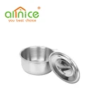 Metal 5 Stainless Bowl With Lid Allnice Whosesale 5 Sets 15-23 Cm Stainless Steel Mixing Bowl With Lid
